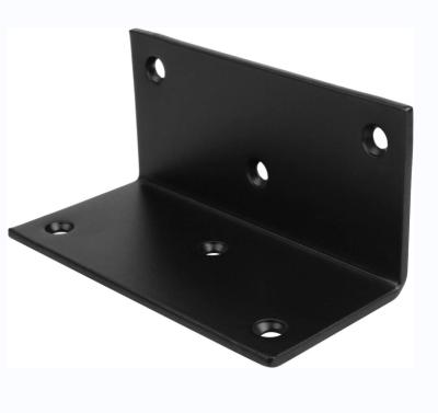 China Supporting Fixed Corner Brace Shelf Bracket L Angle Bracket Black Carbon Steel for Furniture for sale