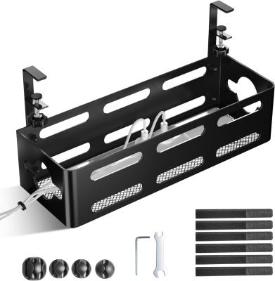 China Metal Cable Management Box for Under Desk Cable Management 1mm Thickness Powder Coating for sale