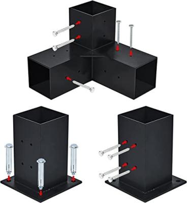 China DIY Hochholz-Stand Kit mit Kohlenstoffstahl Q235 Modern Outdoor Pergola Hardware zu verkaufen