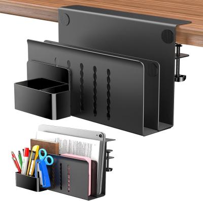 China Metal Under Desk Laptop Organizer No. of Tiers Laptop Stand Tablet iPad books Holder for sale