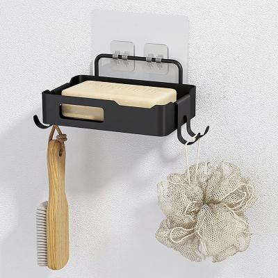 China Wall Mounted Soap Holder Heavy Duty Non-Drilled Soap Bar Holder for Bathroom Kitchen for sale