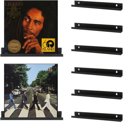 China Function Record Holder for Albums Wall Mount Vinyl Record Shelf Wall Mount Rack for sale