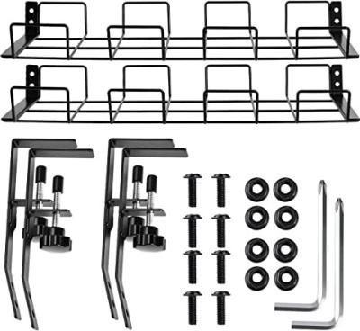 China Home Office Desk Mount Cable Management Tray Non-folding Rack Storage Holders Racks for sale