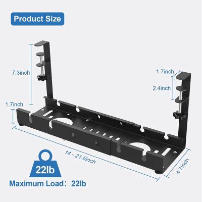 China Multifunctional Cable Management Tray Steel Q235 Retractable Wire Organizer for Desk for sale