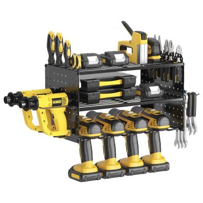 China Stylish Cordless Drill Tool Holder Organization Storage Rack for Pegboard Power Tools for sale