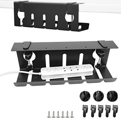 China Cable Management 43x10x10cm Adjustable Metal Cable Storage Bracket/Tray with Clamp for sale