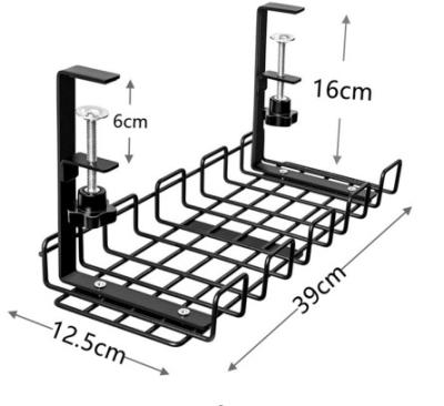 China Adjustable Under Desk Cable Management Tray For Interior Office Living Room Furniture for sale