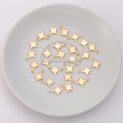 China Popular 18K Gold Plated North Star Charm for Jewelry Making, Jewelry Findings, DIY Jewelry Material, ETS-K259 for sale