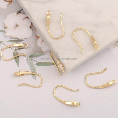 China Popular ETS-K673, Jewelry Findings, DIY Materials, Accessories, 18K Gold Plated Copper French Pendant Making, Earring Hooks, for sale