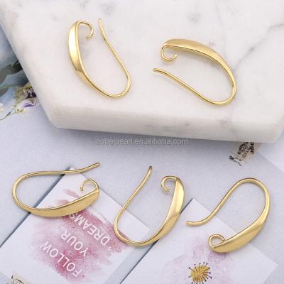 China Popular 18K Gold Plated U-shaped Earring Hooks, Jewelry Making, DIY Materials, Gifts for Friends, Wholesale Prices.ETS-K644 for sale