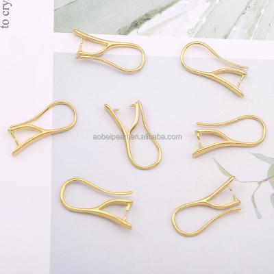 China Popular 18K Gold Earring Hook Making, Jewelry Finding, DIY Material Accessories, Wholesale Price, Holiday Gifts.ETS-K628 for sale