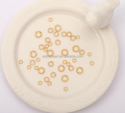 China Popular 18K Gold Plated Jump Rings for Jewelry Making, Jewelry Findings, DIY Material, Jewelry Accessories, ETS-K274 for sale