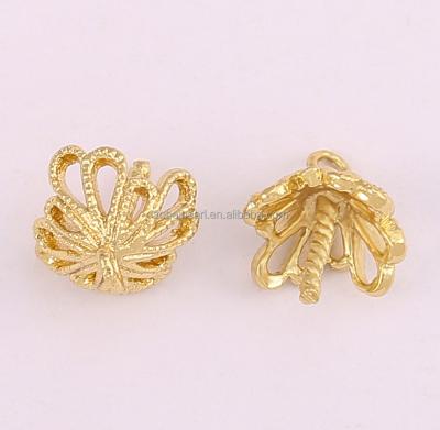 China Popular Pearl Flower 18k Gold Plated Copper Hat,Jack Jewelry Accessories,Coconut Tree,Umbrella Shape,Handmade Metal.ETS-K704 for sale