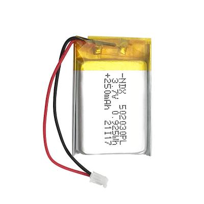 China Toys lipo battery 502030 3.7v 250mAh 1000mah 1200mah 2000mah Li-ion lithium polymer rechargeable battery cell for sale