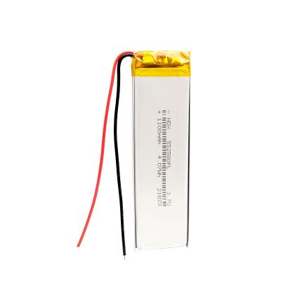 China Rechargeable Toys OEM ODM Lithium Polymer 3.7V 1100mAh 552580 Lipo Lithium Polymer Battery for sale