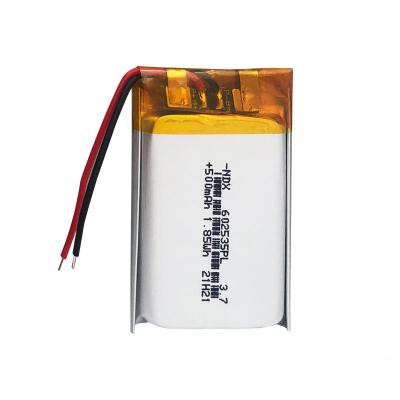 China China Factory Approved Toys Factory 602535 3.7V 500mAh Hot Selling High Quality High Quality Economic Lithium Polymer Battery Pack for sale