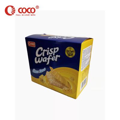 China Low Salt Crunchy Cocos Egg Yolk Wafer Salty Flavor Chocolate Flavor Cheese Flavor for sale