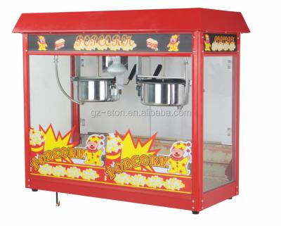 China Snacks Factory [ETON] CE Listed Commercial Popcorn Popcorn Machine Double Popper for sale