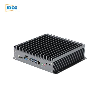 China LDCX Intel Core i3-8145U6COM12V No Fan Driver Mini Industrial Computer Host 235*200*65mm for sale