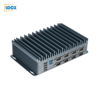 China LDCX J1900 Quad Core IPC Fan Does Not Power Industrial Mini PC 230*145*65mm for sale