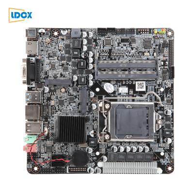 China Desktop LDCX H110 is suitable for Intel8 generation CPU LVDS DC12V DDR4 thinitx motherboard for sale