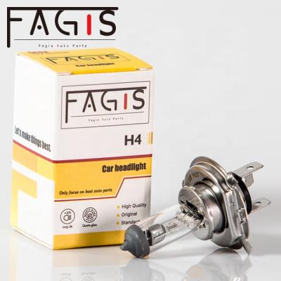 China Car Headlight Fagis Motorcycle Headlight Lamp H4 12V 35/35W Halogen Bulb P43t P45t for sale