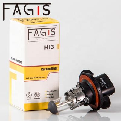 China High Quality Auto Lamp Car Halogen Bulb Quartz Material Halogen Lamp H13 12V 100/90W Halogen Light for sale