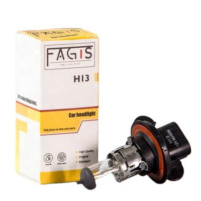 China Auto Headlight Fagis H13 12v 60/55w 9008 Car Lamp Headlight Xenon Xenon Halogen Bulb for sale