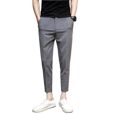 China Breathable fine quality pants straight fit men's slim fit office formal dress pants men's trousers for sale