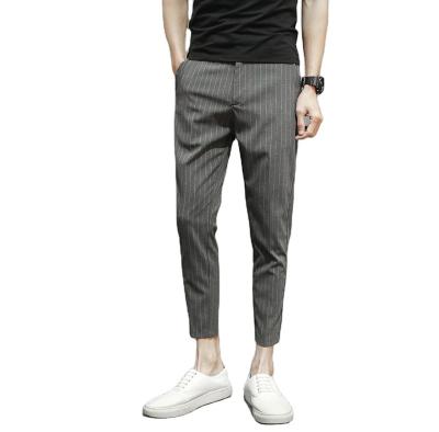 China Fashion Breathable Formal Office Wedding Banquet Work Men's Slim Fit Trousers Pants for sale