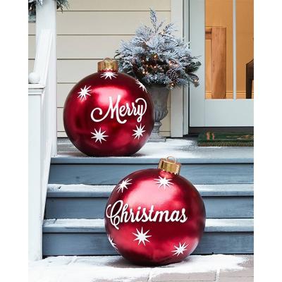 China Dropshipping 60cm Christmas Decoration Supply-Old Christmas Balls Christmas Tree Decorations Christmas Gift Decorations For Home Outdoor PVC for sale