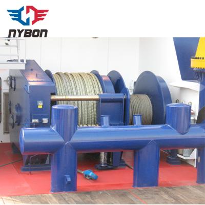 China Mine/Ship/Shipyard/Water Guard Project/Marine Boat Anchor Hydraulic Dock Operation Mooring Towing Winch With Combo Mooring for sale