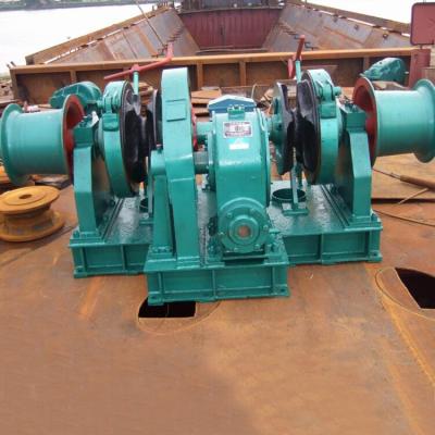 China Mine/ship/shipyard/hydraulic marine project water guard/dock mooring anchor drum pulling winch 20 ton for marine lifting for sale