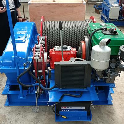 China CRANES 2 Ton Anchor Diesel Engine Cable Pulling Winch Machine 5 Ton for sale