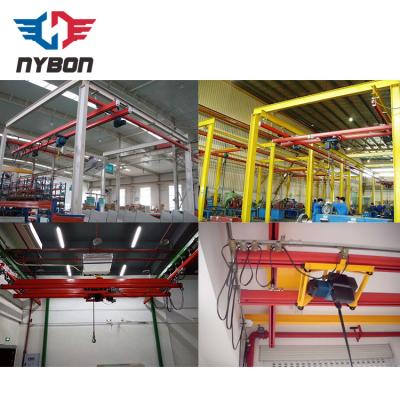 China Flexible bridge girder crane system lightweight bridge crane warehouse circle kbk model for sale