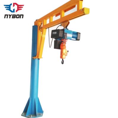 China Jib Crane 360 ​​Degree 500kg Portable Floor Standing Jib Crane 1 Ton for sale