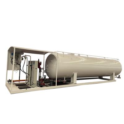 China Gas Cylinder Filling 25CBM 25000Liters 12.5Tons 12.5MT LPG Cooking Gas Plant LPG Skid Filling Station For Sale for sale