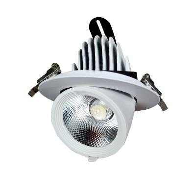 China Modern Dimmable Spotlight LED Recessed Background Wall Clothing Store Hole Corridor Light 30W Elephant Trunk Lamp Downlight for sale