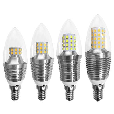 China Residential 3 Color Dimming Energy Saving LED Bulb Light E12 E14 E26 E27 LED Candle Lamp Bulb 5W 7W 9W LED Candle Bulb for Chandelier for sale