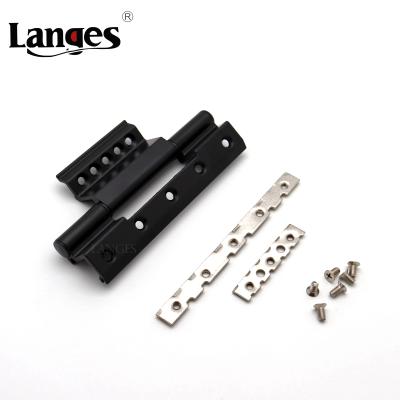 China Modern High Quality Black Lengthen Soft Narrow Aluminum Alloy Connect Door Window Hinges for sale