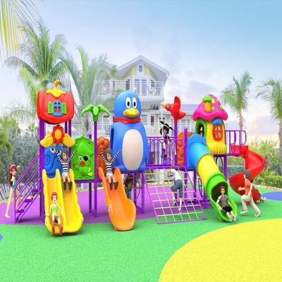 China 2020 Hot Sale LLDPE Kids Paradise Park Outdoor Playground With Good Quality Kids Baby Plastic Slide for sale