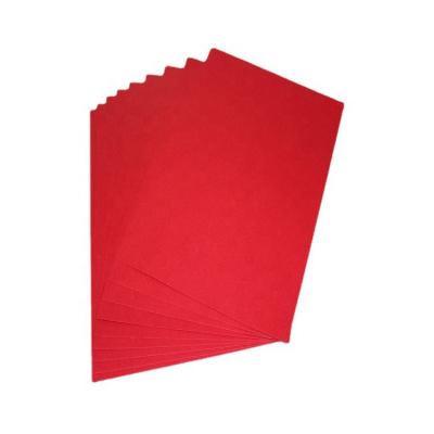 China Factory Anti Curl Stock High Softness Red Bristol Paper Board For Shopping Bag for sale