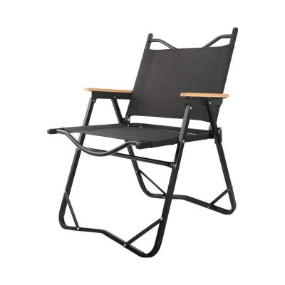 China Aluminum Portable Single Folding Outdoor Folding Wood Grain Camping Kermit Chair Chairs BBQ Fishing Raising Lightweight Camp Chair for sale