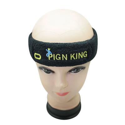 China Adjustable Elasticity Breathable Cheap Sports Sweat Absorbing Cotton Sweatband Headband Fitness Running Headband for sale