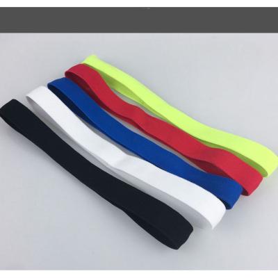 China Elasticity Breathable Silicone Sweatband Men And Women Outdoor Fitness Yoga Basketball Non-slip Running Headband for sale