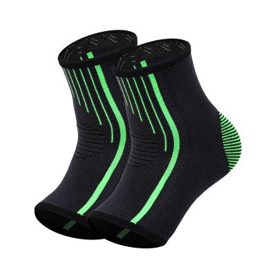 China 2022 New Wholesale Breathable Knitted Breathable Fitness Ankle Brace Sports Adjustable Elasticity Elastic Ankle Support for sale