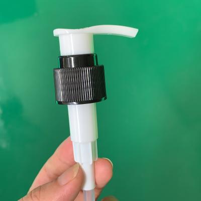 China Non Spill Stock Cheap Plastic Bottle Head Hand Gel 24mm And 28mm Black Hand Sanitizer Pump Sprayer for sale