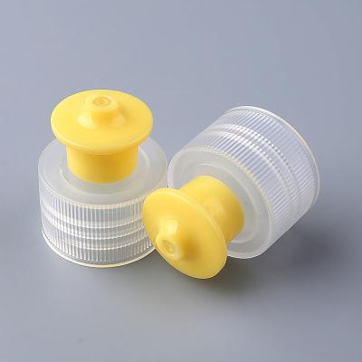 China Personal Care 24/410 28/410 Double Color Push Pull Plastic Cap Shampoo Cap All Colors Can Customed for sale