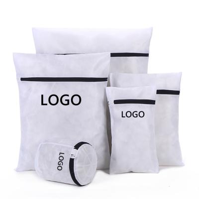 China Durable Eco - Friendly Custom Wash Bag With Logo Mesh Laundry Bag Washing Machine Lingerie Bag for sale