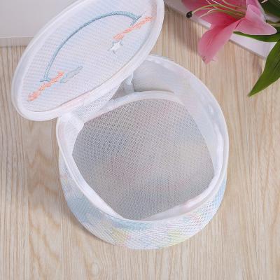 China Durable Thickened Eco-friendly Mesh Bra Washer Laundry Bags Sandwich Cloth Travel Lingerie Underwear Wash Bag Zipper For Laundry for sale